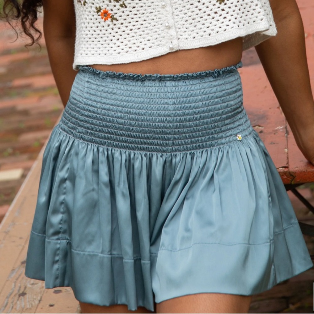 Natural Life Daisy Skort- Seafoam